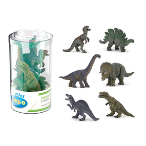 Figurine Mini PLUS Dinosaures Lot 1 (Tube, 6 pcs)