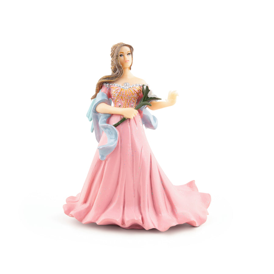 Figurine Elfe rose au lys
