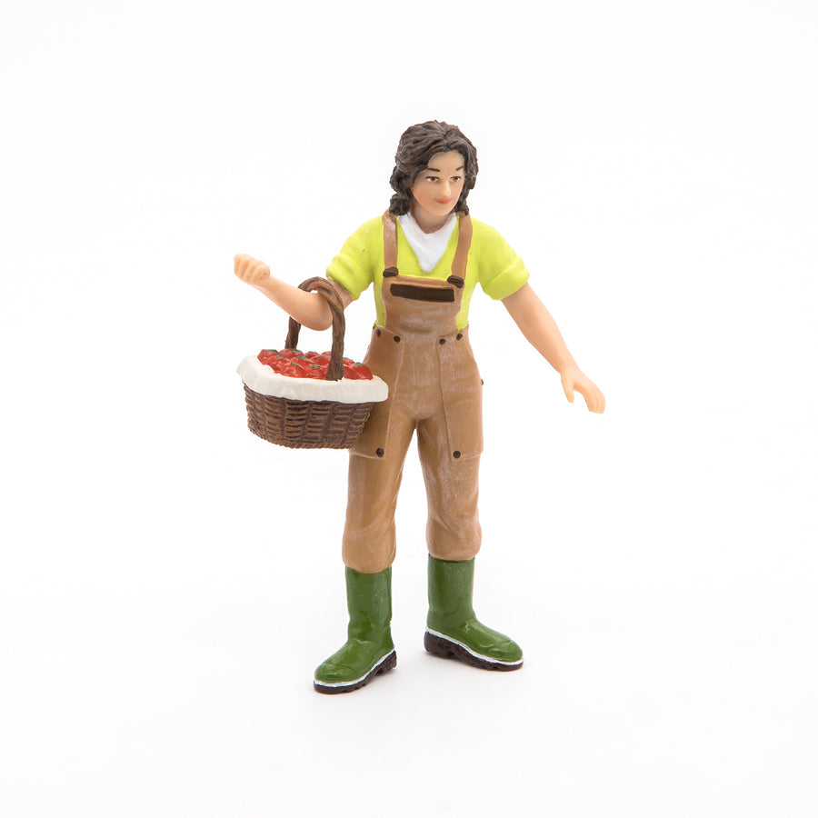 Farmer with Basket Figurine