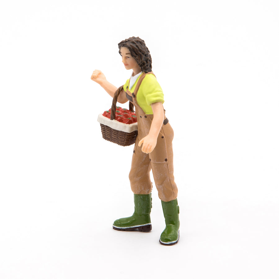 Farmer with Basket Figurine