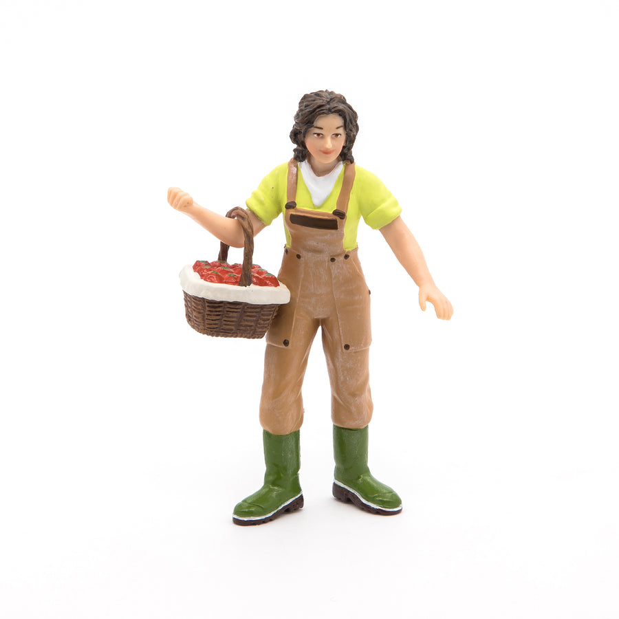 Farmer with Basket Figurine