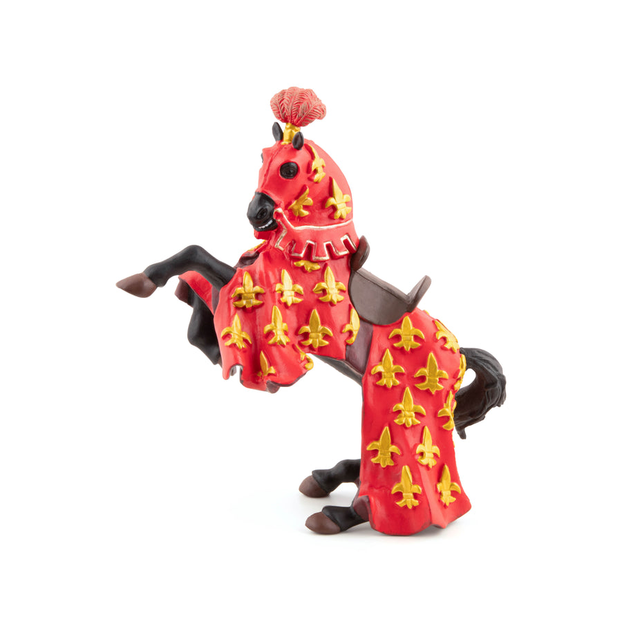 Figurine Cheval du prince Philippe rouge