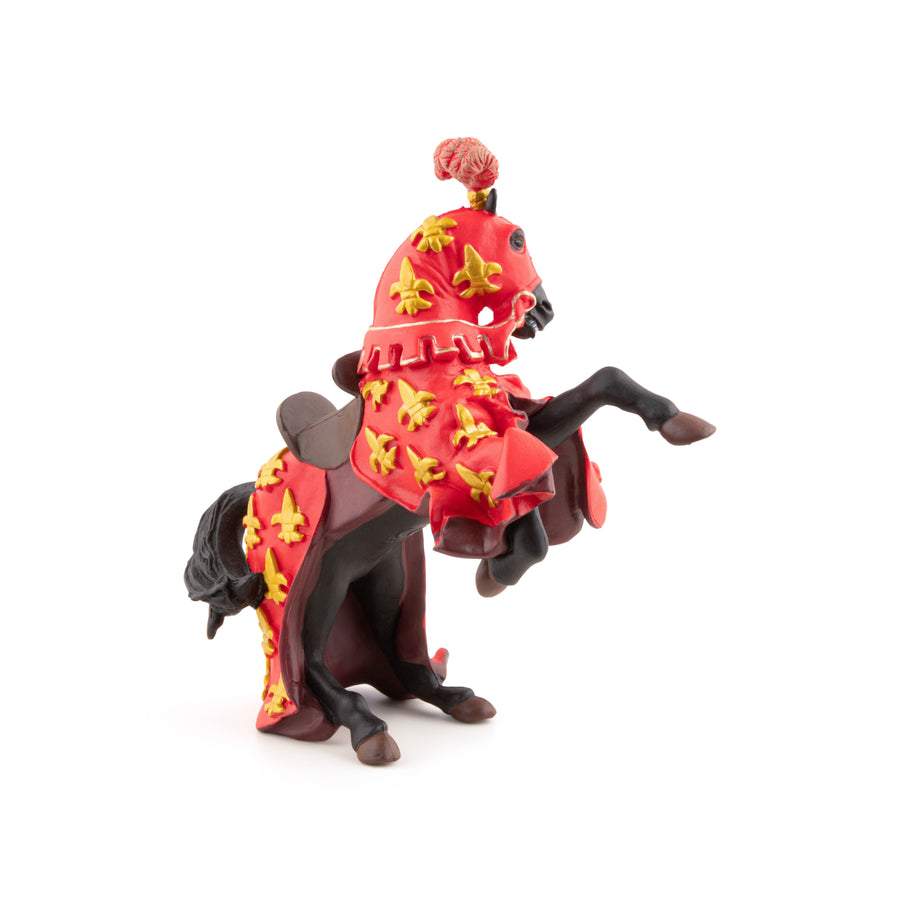 Figurine Cheval du prince Philippe rouge