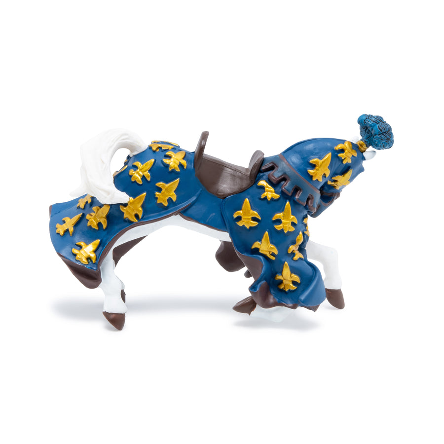 Figurine Cheval du prince Philippe bleu