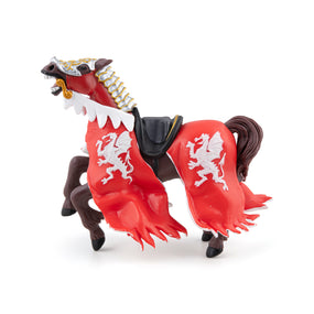 Figurine Cheval du roi au dragon rouge