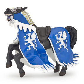 Figurine Cheval du roi au dragon bleu