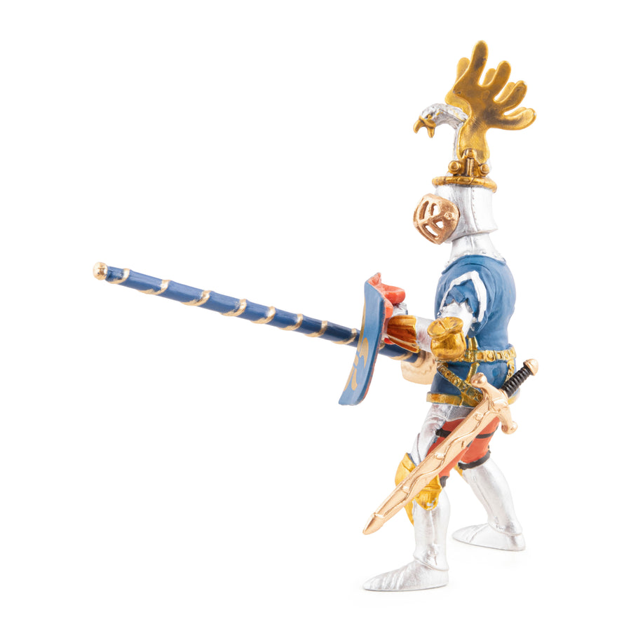 Blauer Ritter Fleur-de-lis Figur