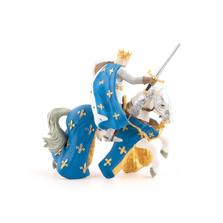 Figurine Saint Louis et son cheval