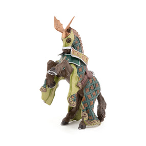 Figurine Cheval du Maître des armes cimier dragon
