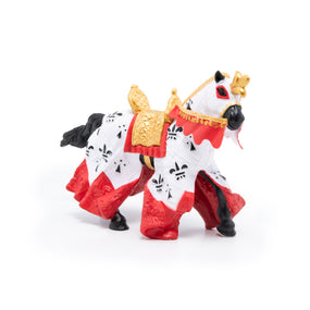 Figurine Cheval du roi Arthur rouge