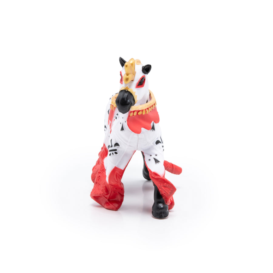 Rote Figur des Pferdes von König Artus