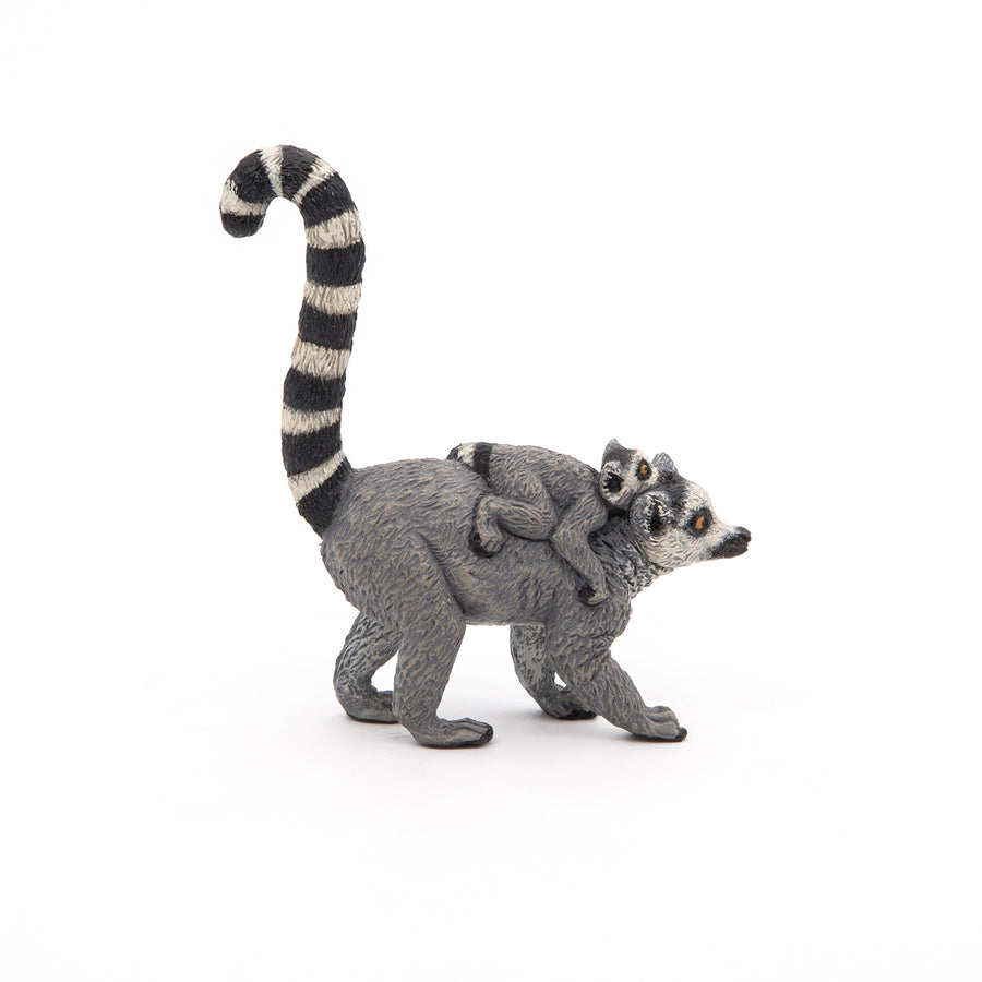 Lemur and baby figurine