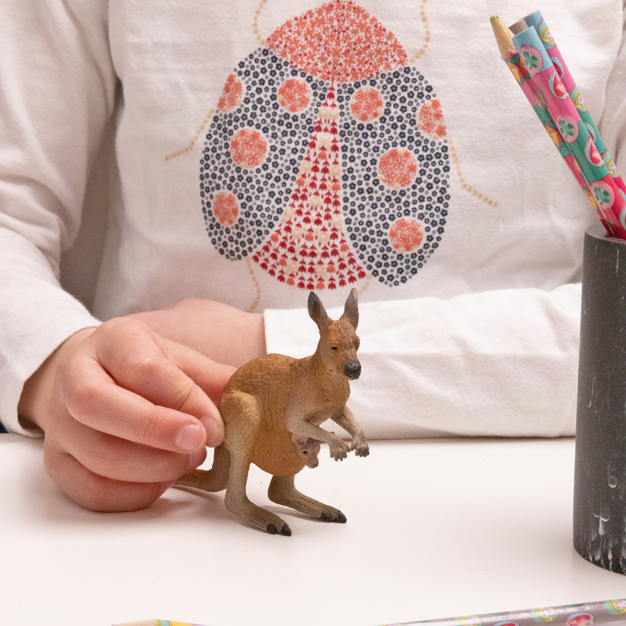 Figurine Kangourou et son bébé