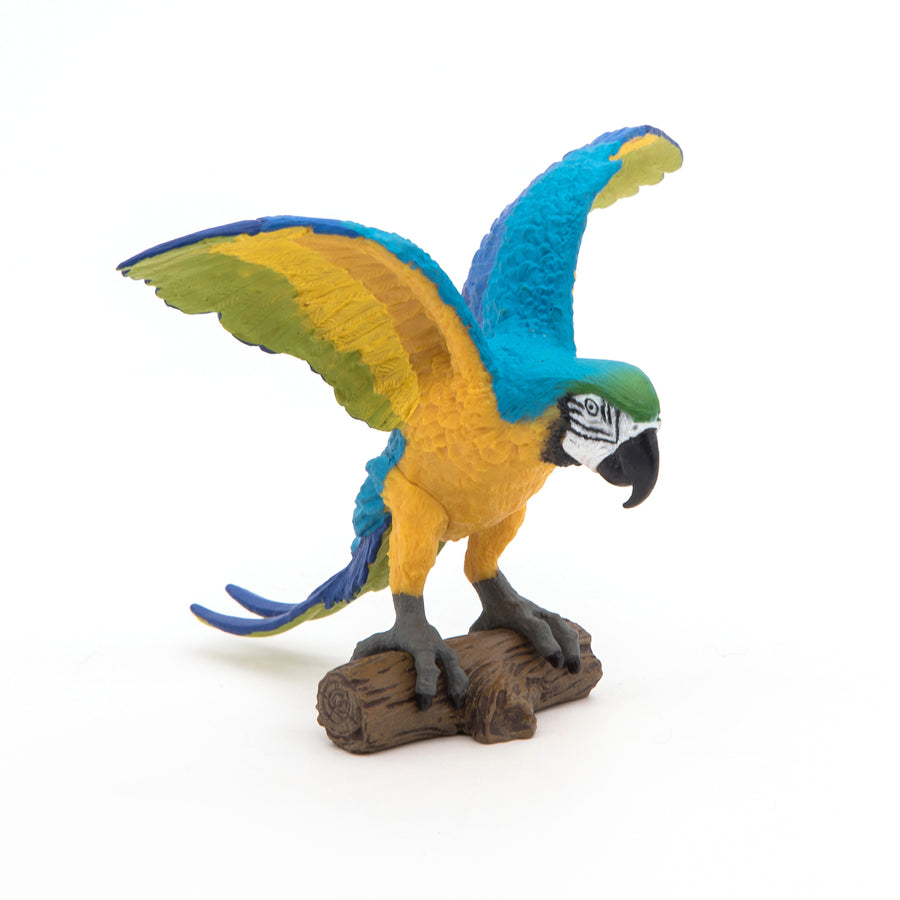 Blue Macaw Parrot Figurine