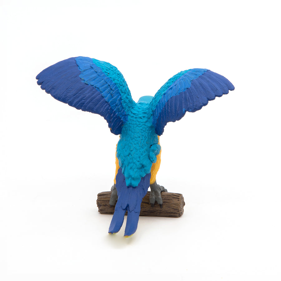 Blue Macaw Parrot Figurine