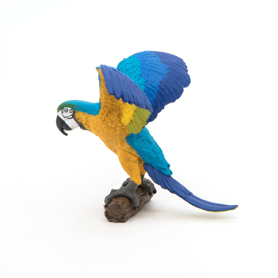 Blue Macaw Parrot Figurine