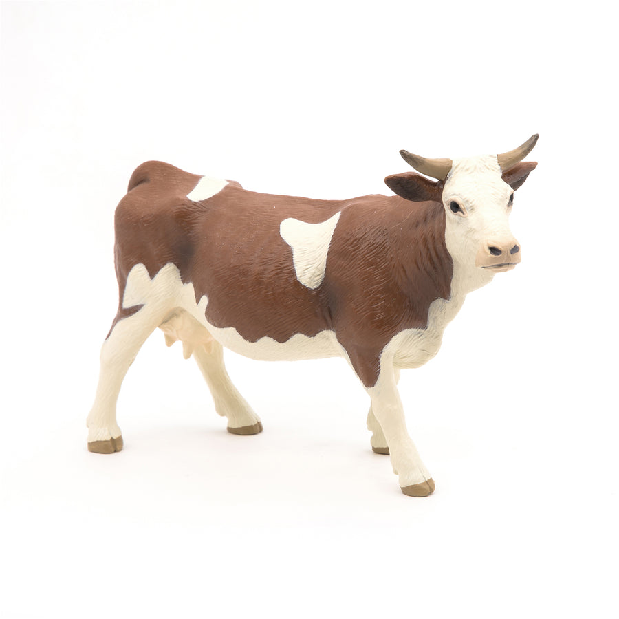 Simmental Cow Figurine