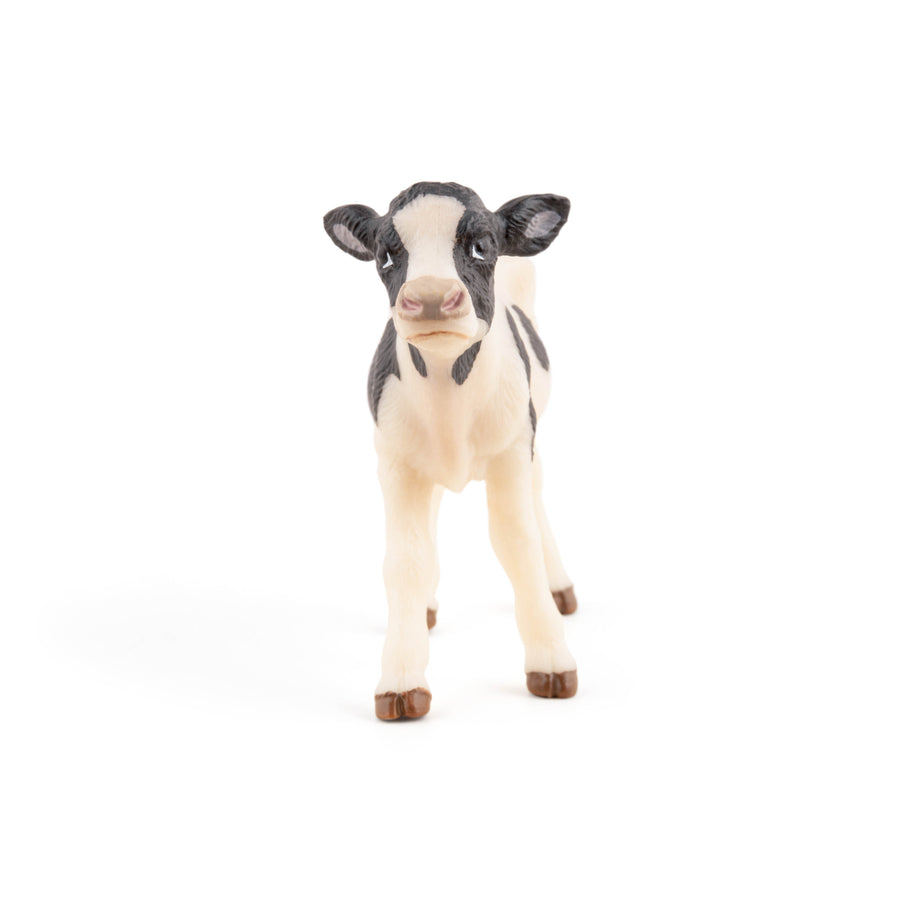 Black and white calf figurine
