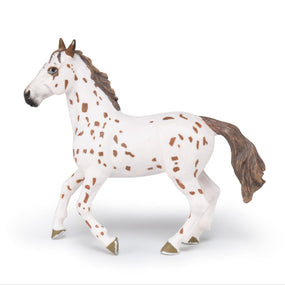 Figurine Jument appaloosa brune