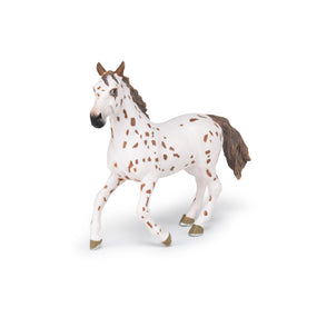Figurine Jument appaloosa brune