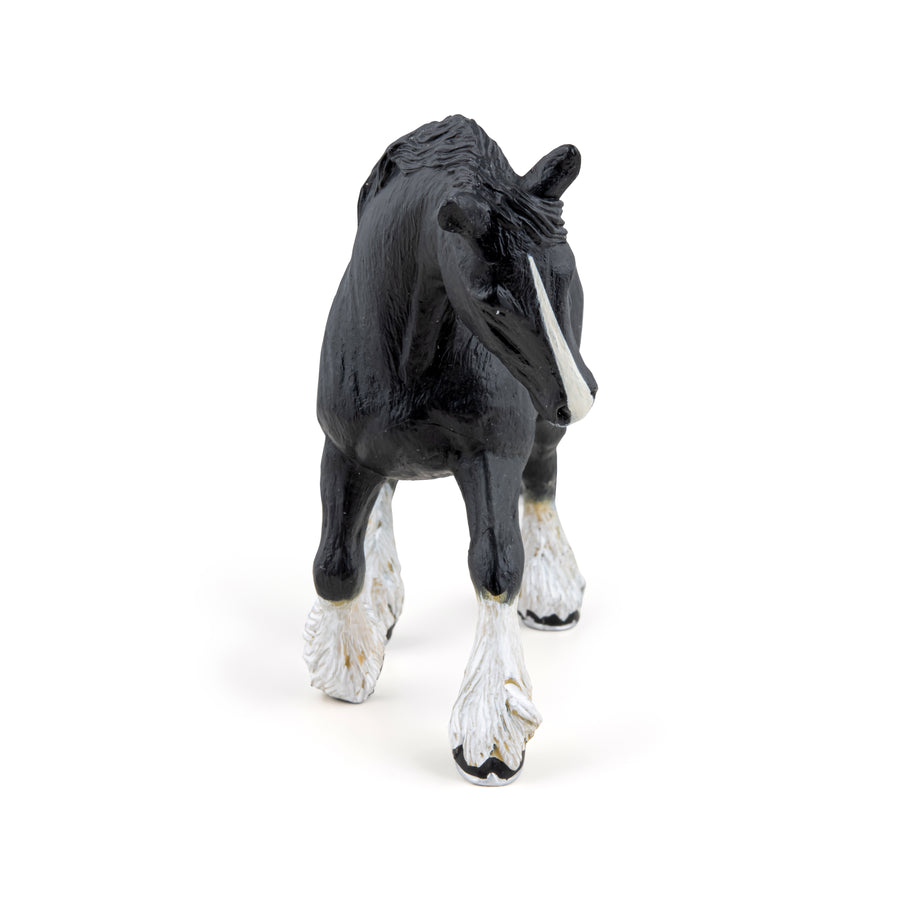 Black Shire Stallion Figurine