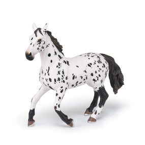 Black Appaloosa Horse Figurine