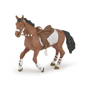 Winter Fashion Rider Horse Figurine