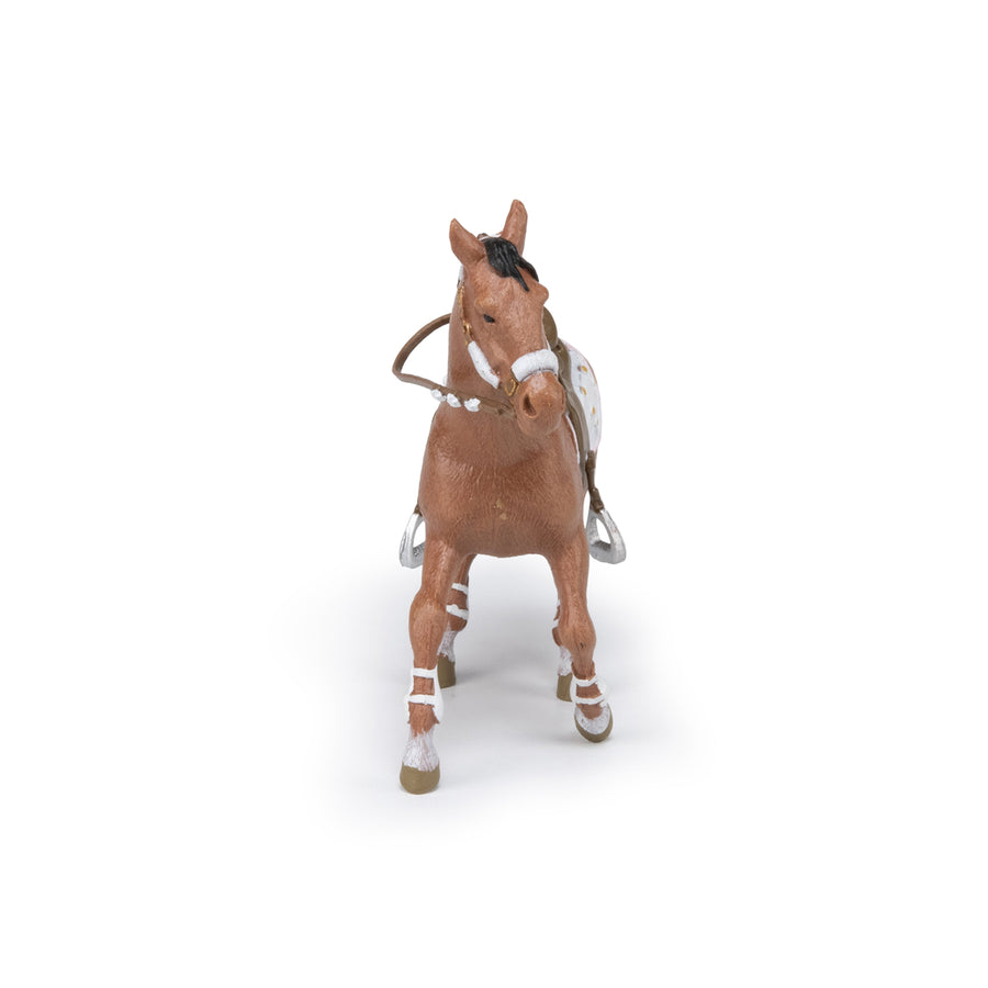 Figurine Cheval de la cavalière fashion hiver
