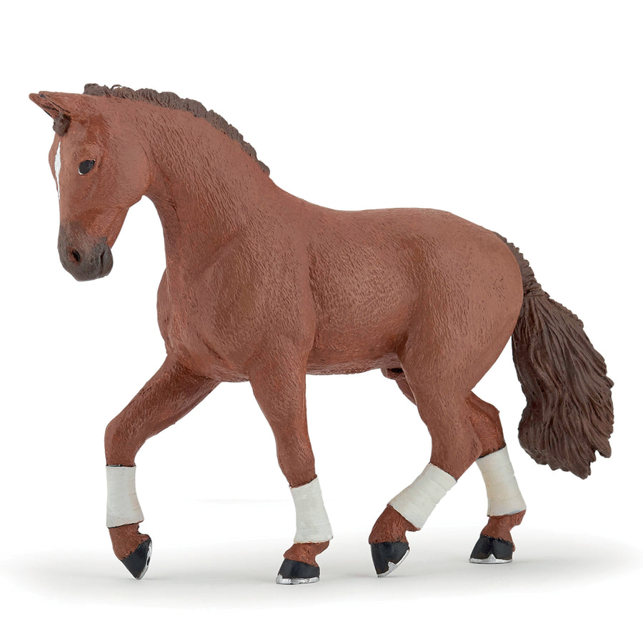 Chestnut Hanoverian Horse Figurine