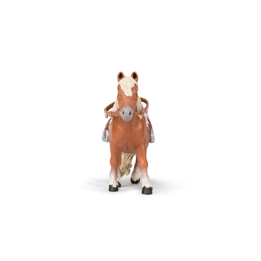 Figurine Poney Shetland avec selle
