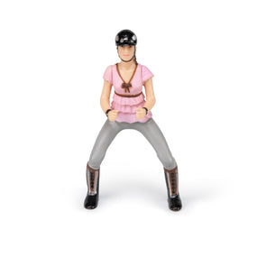 Pink Fashion Horsewoman Figurine