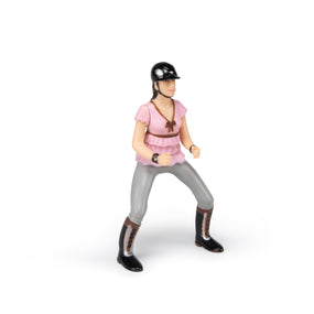 Pink Fashion Horsewoman Figurine