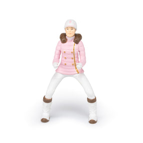 Winter Fashion Horsewoman Figurine