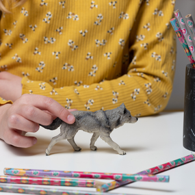 Figurine Louve grise