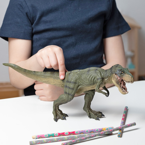 Green Running T-Rex Figure