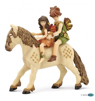 Elves children and pony