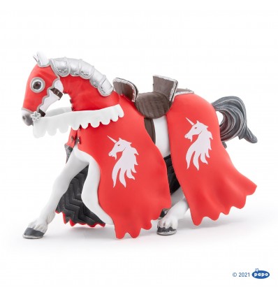 Horse of unicorn knight with spear