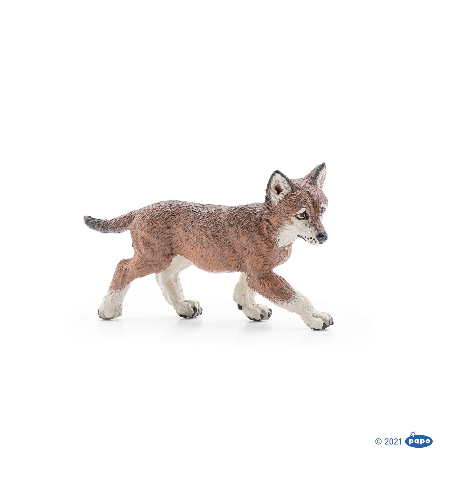 Papo Wolf Cub Toy Figure 