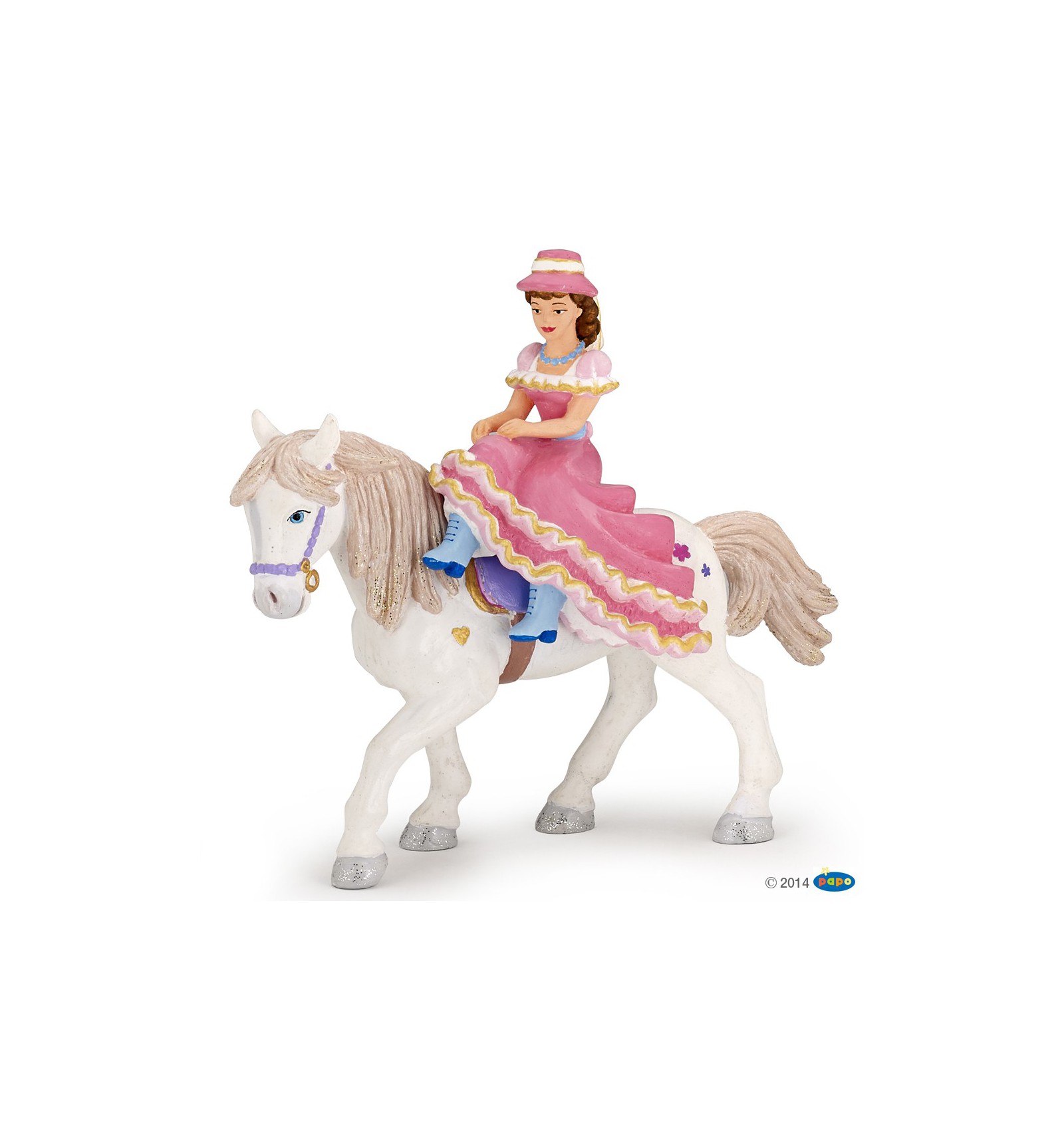 Figurine Licorne argentée - Figurines Papo. De 2 à 8 ans