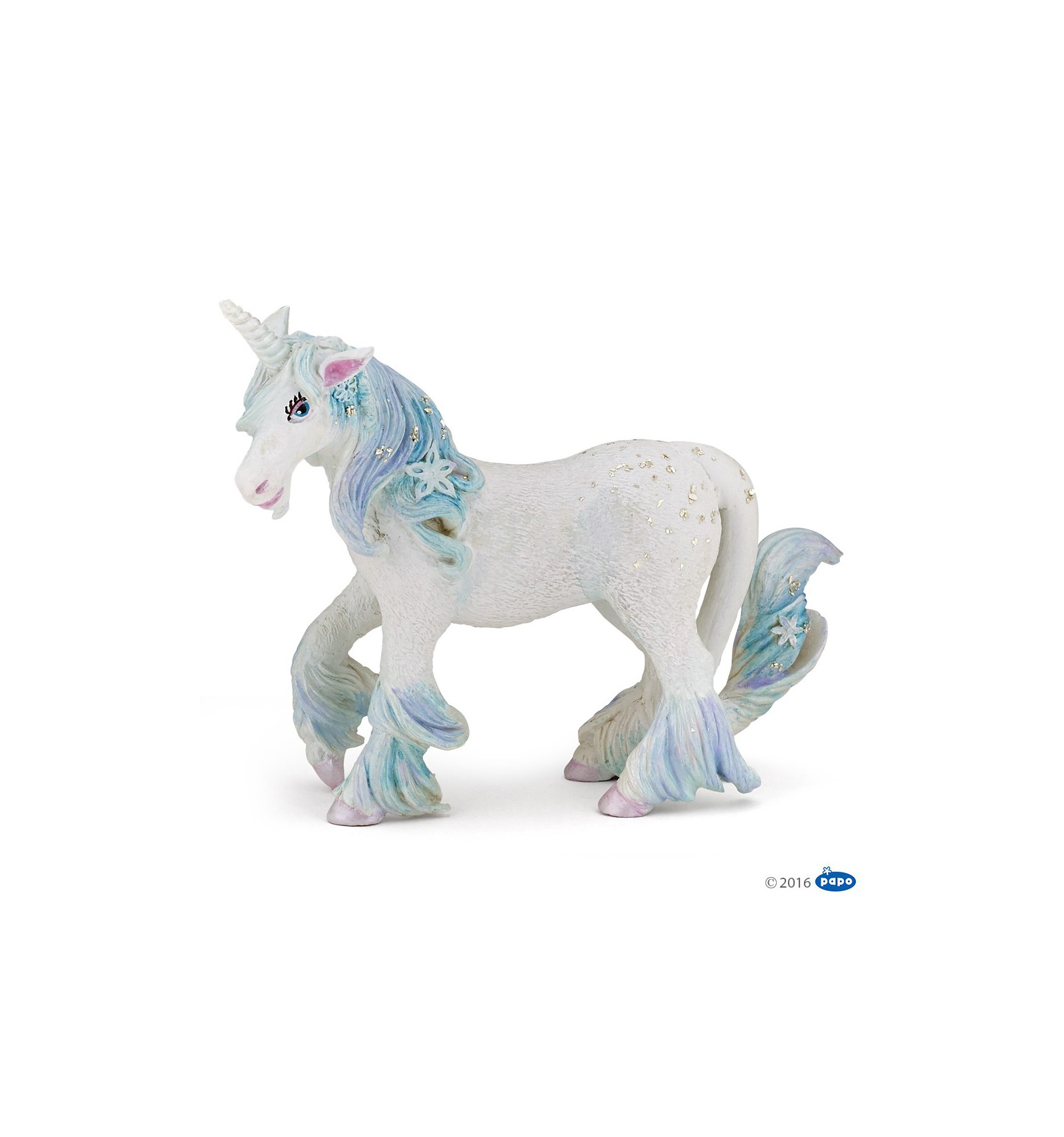 Figurine Licorne argentée - Figurines Papo. De 2 à 8 ans