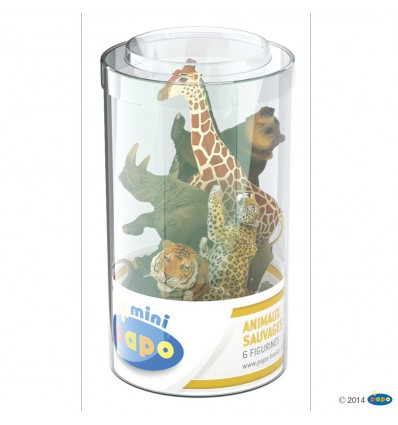 Mini PLUS Wildtiere Set 2 (Kunststoffbehälter, 6 Stück)