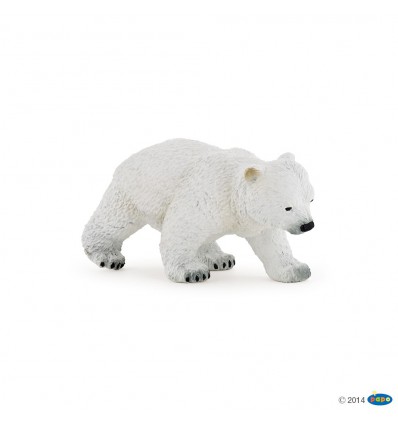 Walking polar bear cub