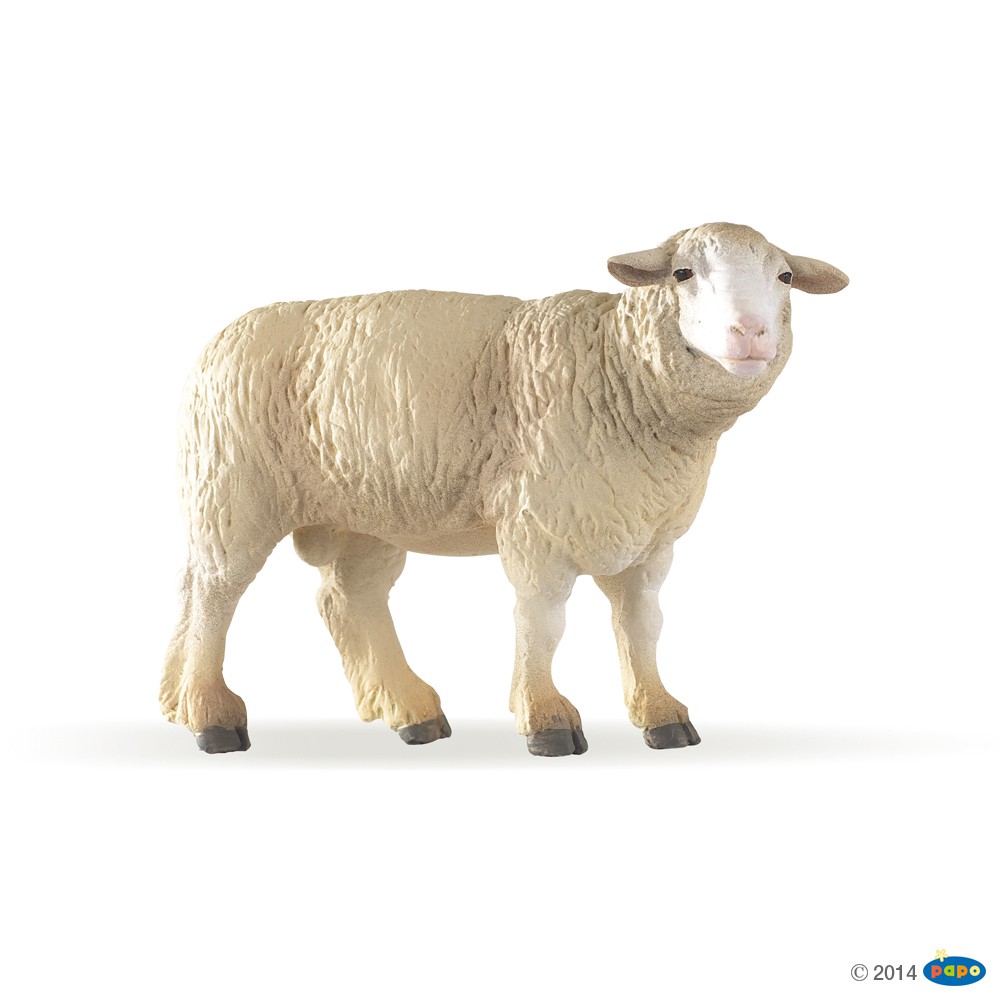 Papo 51174 Merino Sheep 3 1/8in Farm Animal for sale online 