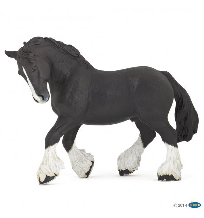 Black shire horse 