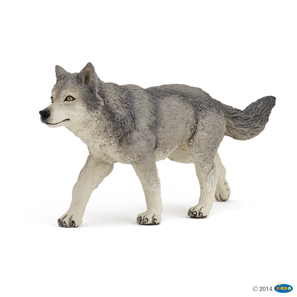 papo grey wolf