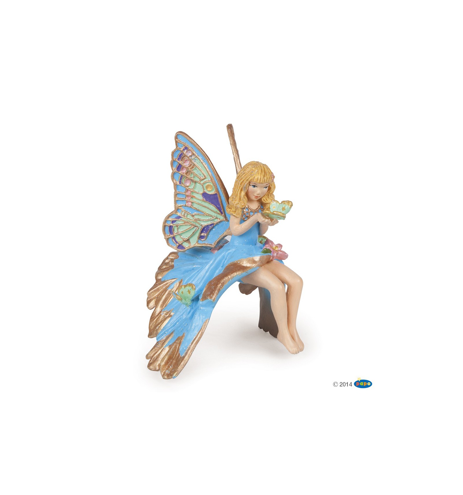 Figurine Enfant elfe bleue