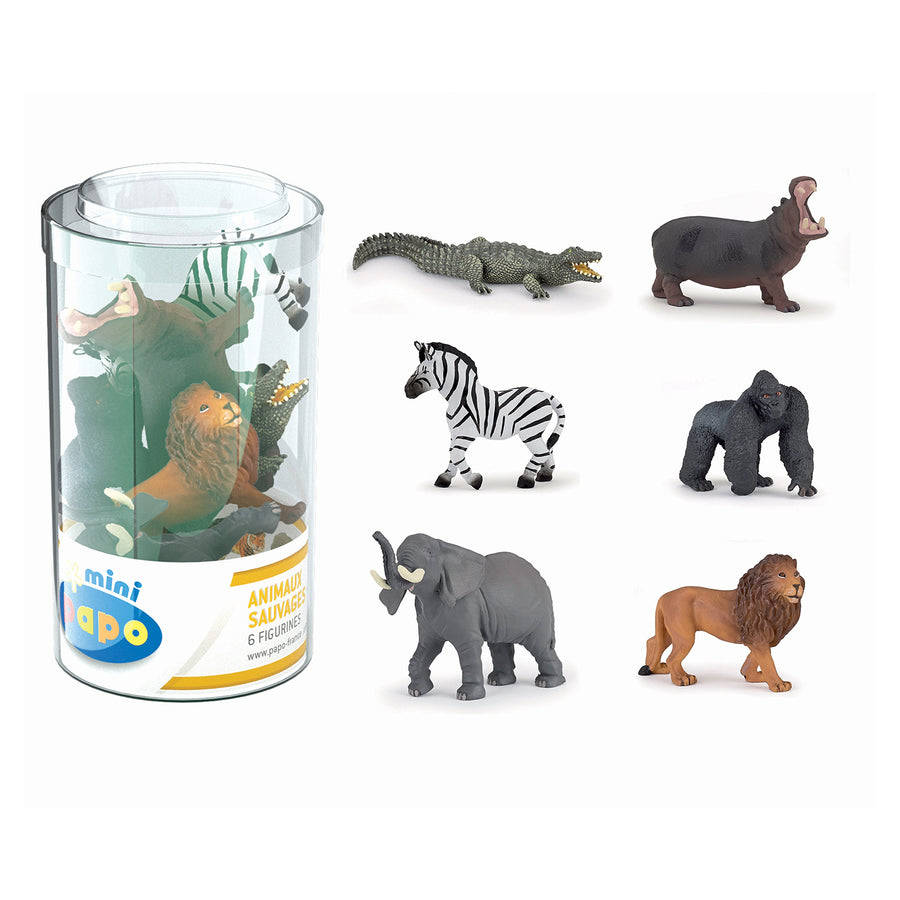Mini PLUS Wild Figure Set 1 (Tube, 6 pcs)