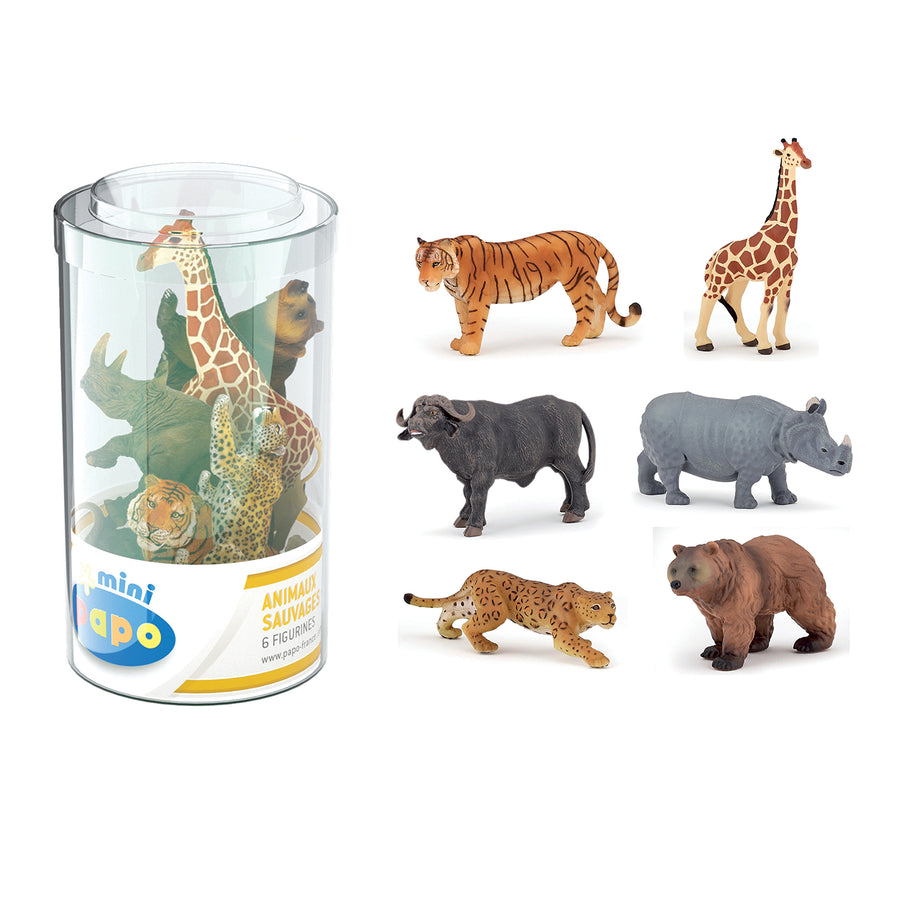 Mini PLUS Wild Figure Set 2 (Tube, 6 pcs)