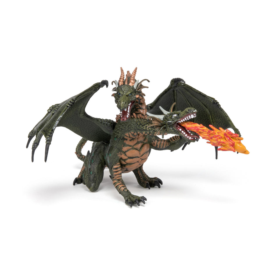 Two-headed dragon figurine