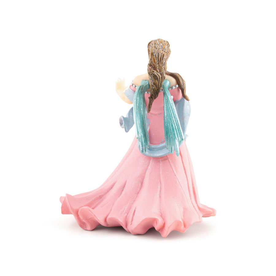 Pink Elf with Lily Figurine